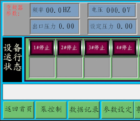 智能恒压供水控制系统主画面